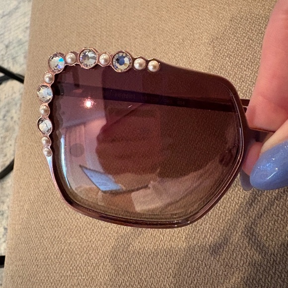 Henri Bendel Pearl-Embellished Sunglasses main image 5